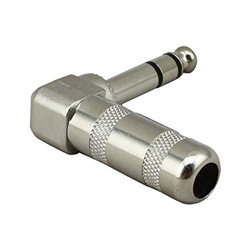 Right-Angle 6.35mm TRS Audio Jack Connector