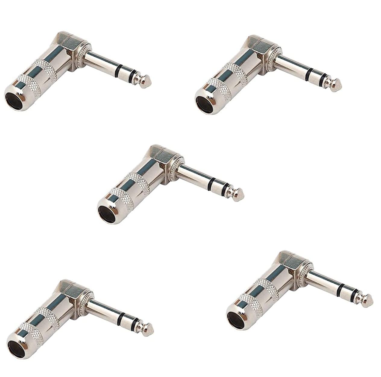 Right-Angle 6.35mm TRS Audio Jack Connector