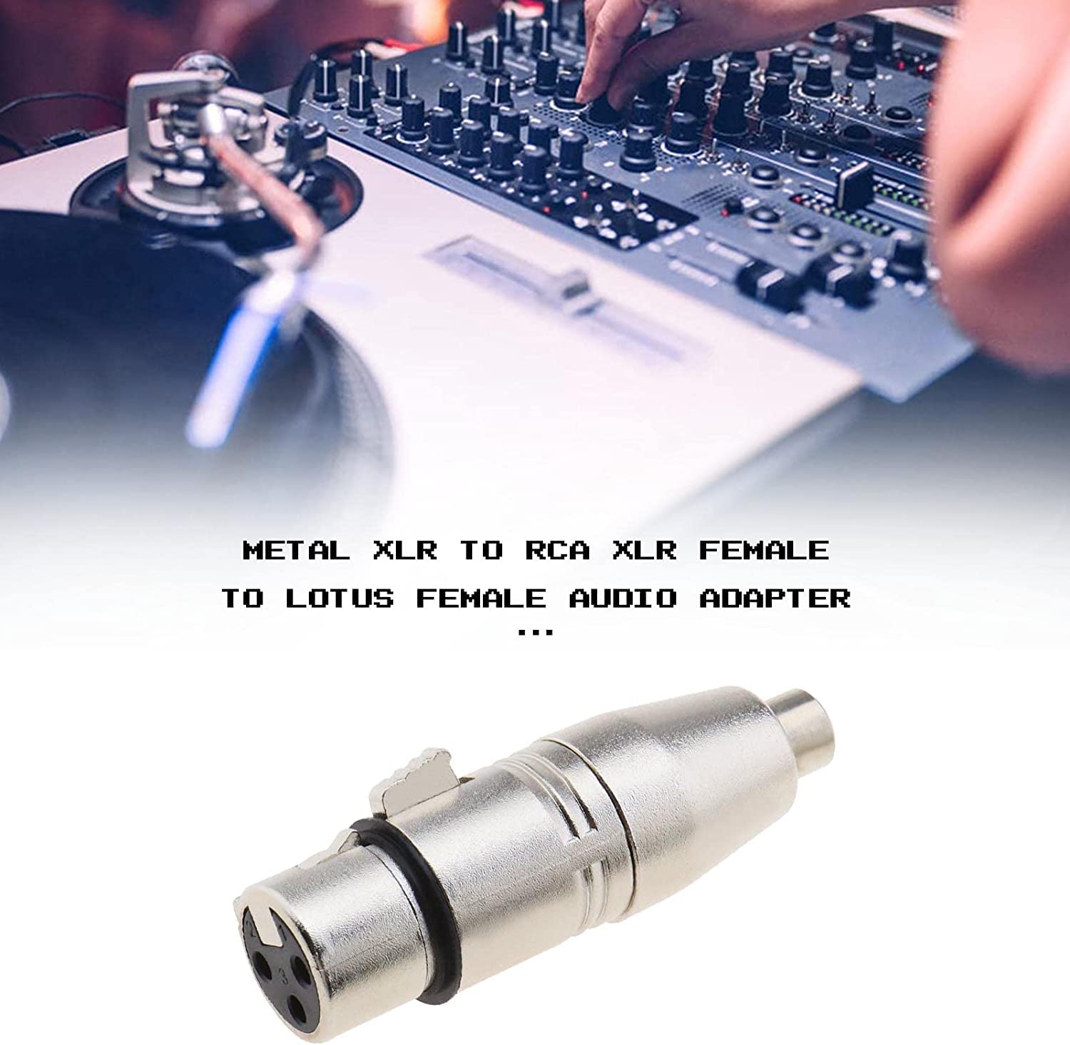 XLR Female to RCA Female Adapter