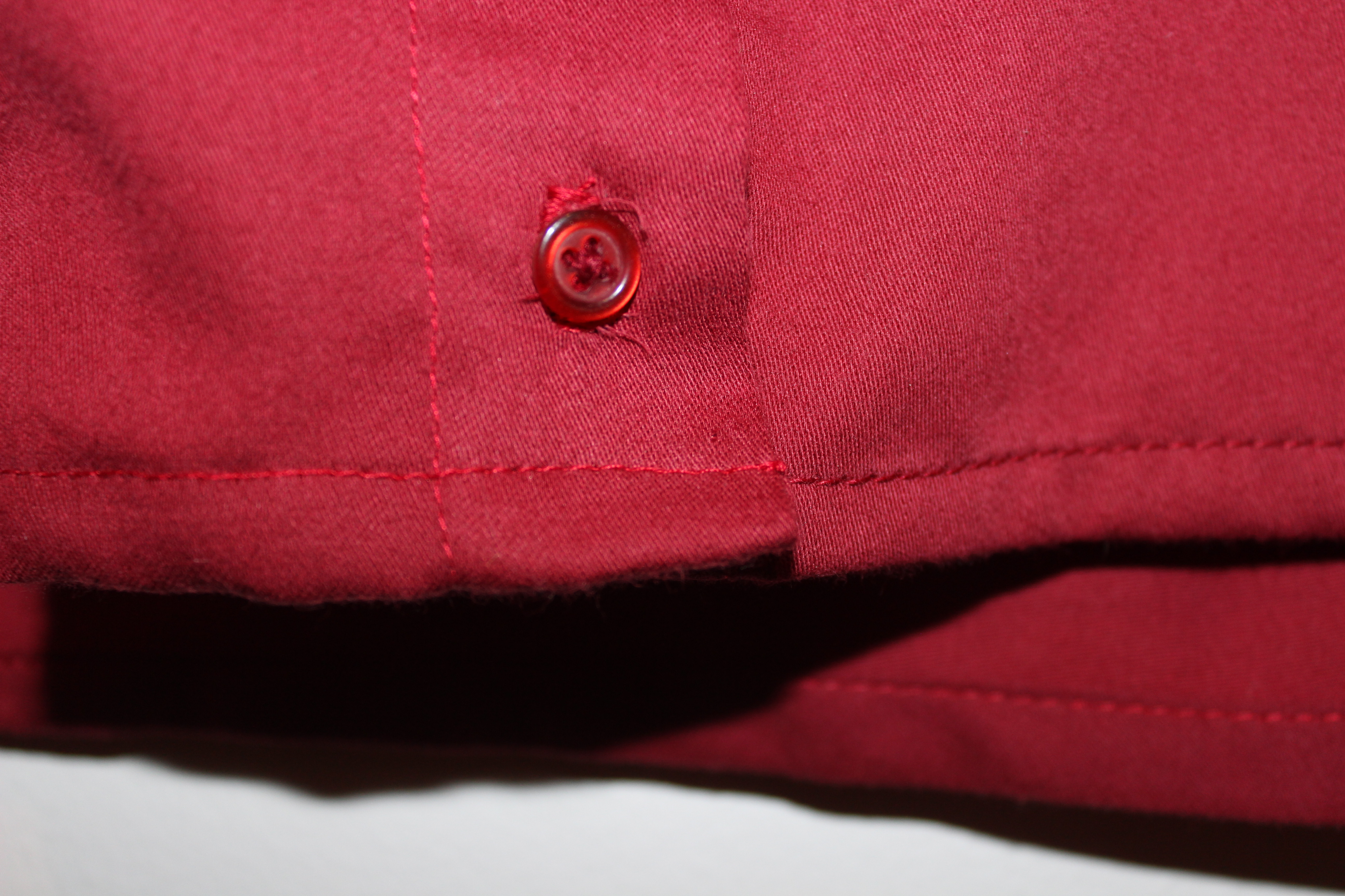 Chemise col mao bordeaux