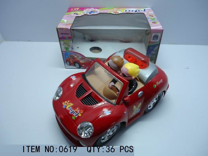 Toy Convertible Car with Figures