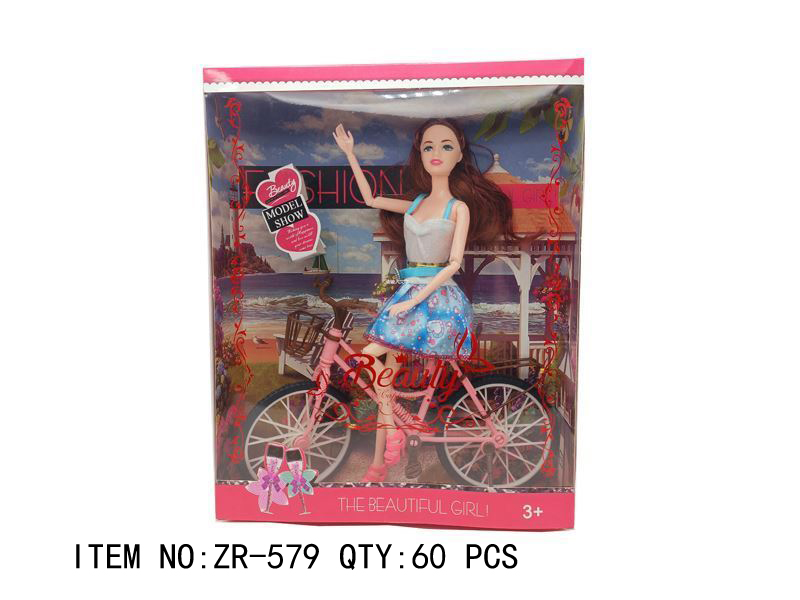 Beauty Doll with Bicycle