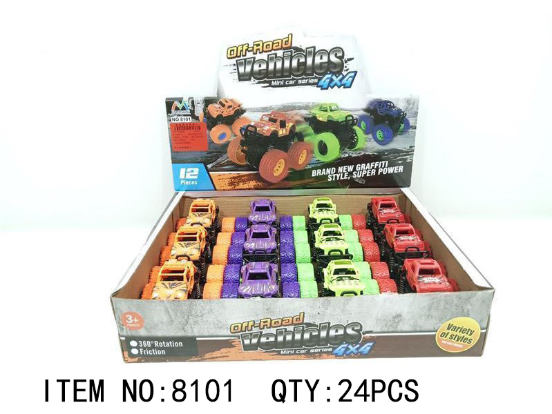 Off-Road Vehicles Mini Car Set 4x4