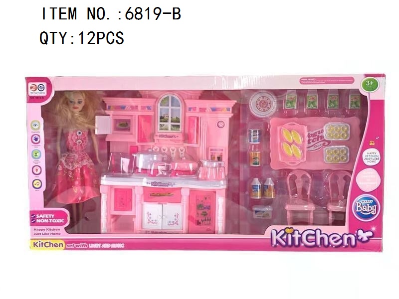 Kitchen Playset with Doll