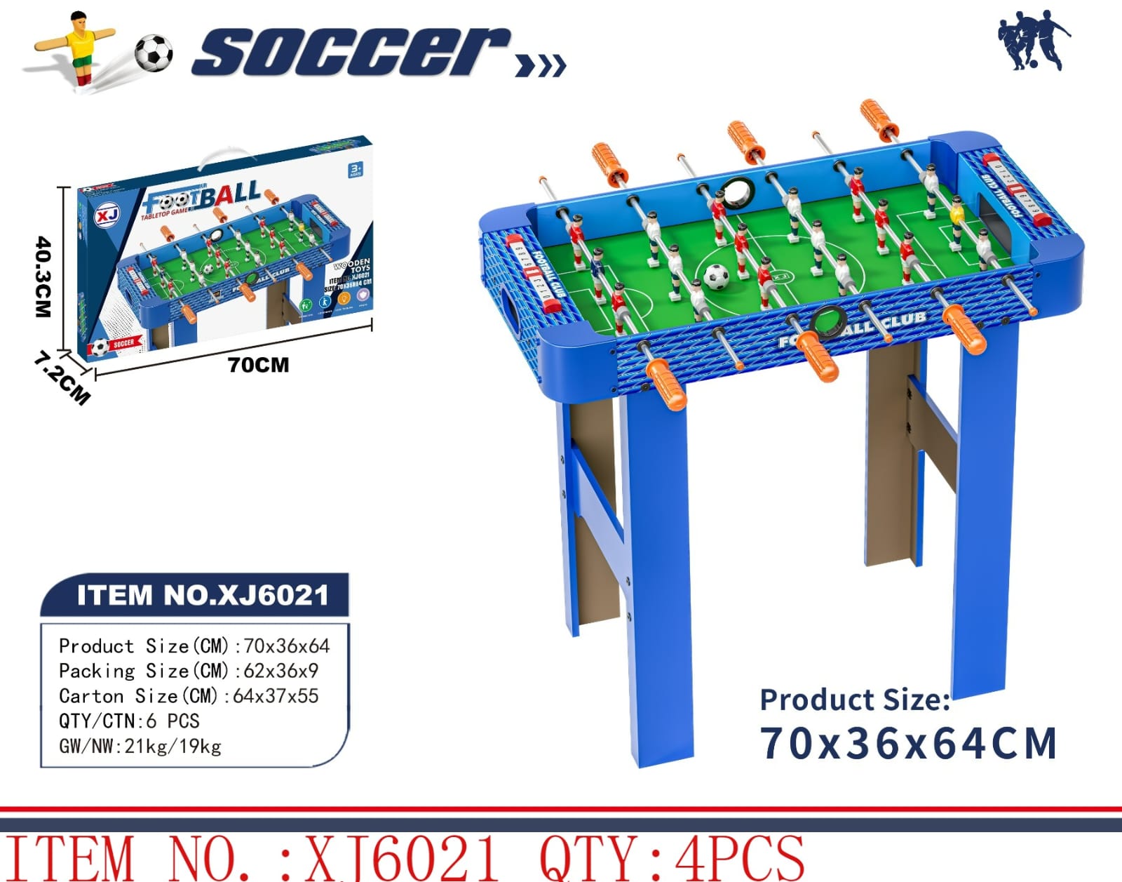 Mini Soccer Table Game