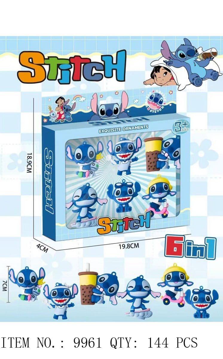 Stitch 6-in-1 Figurine Set