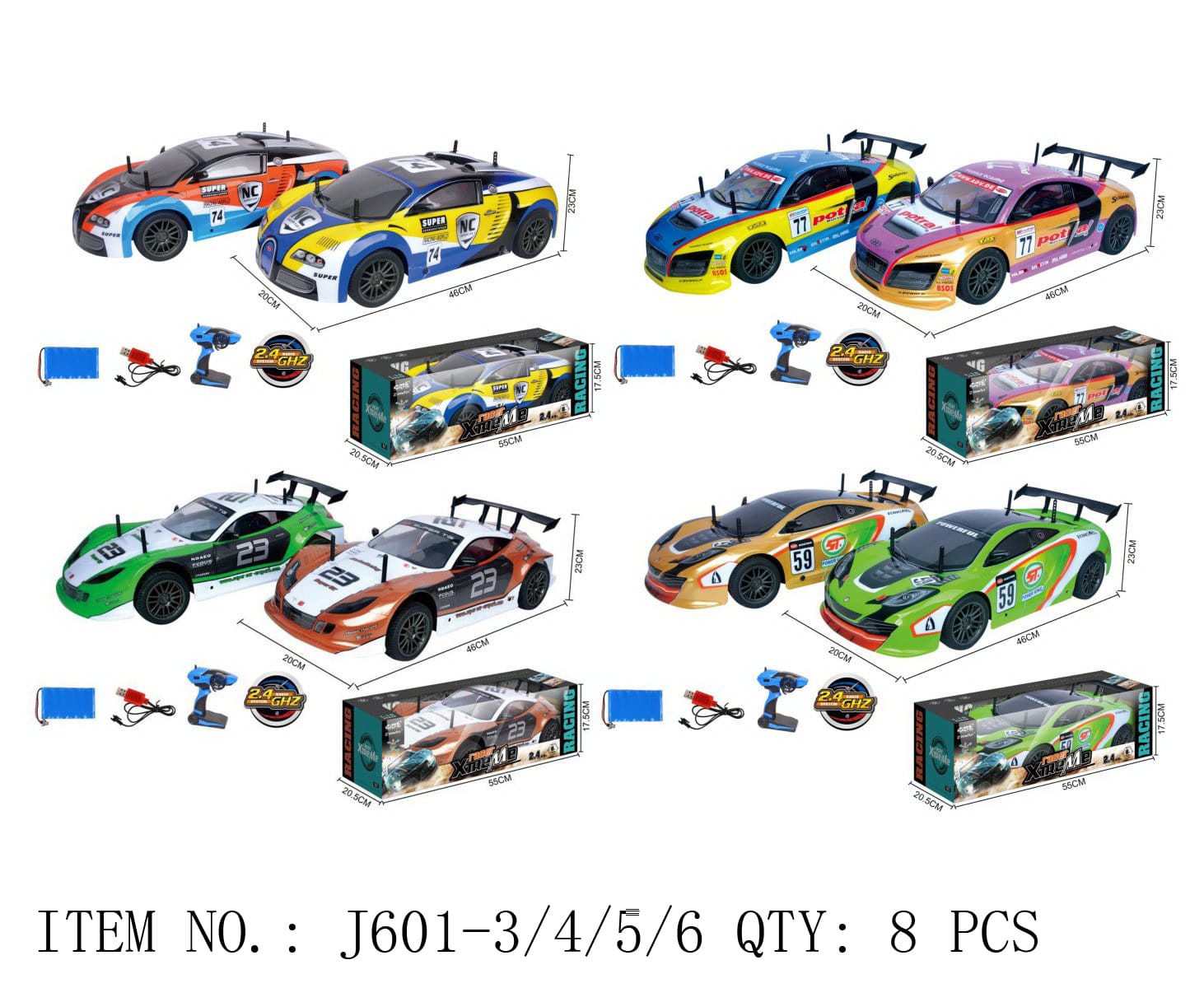 RC Racing Car Set