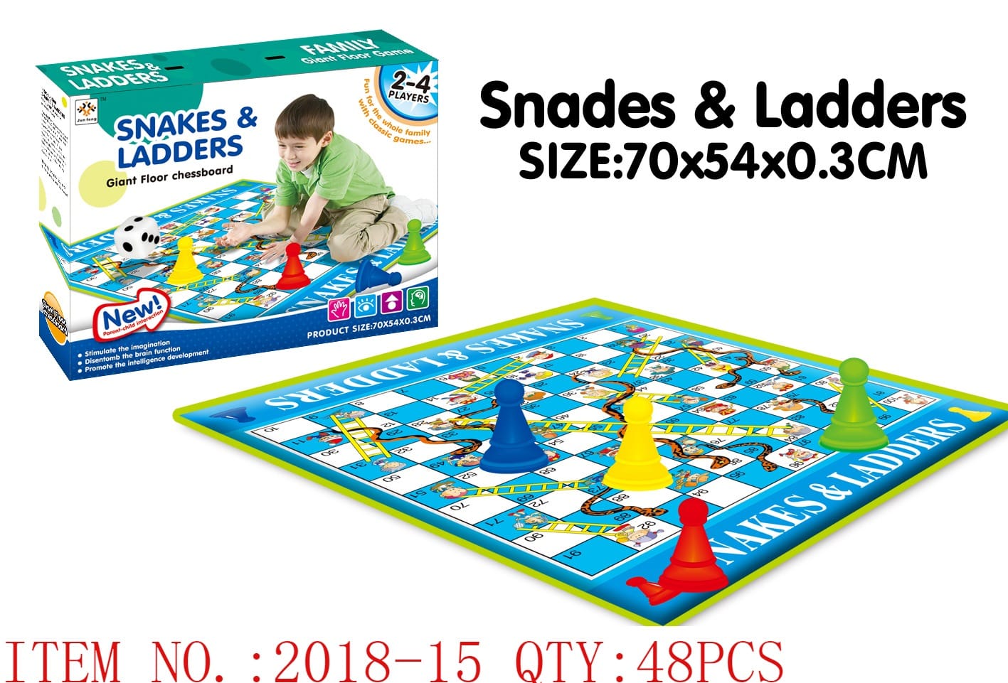 Snakes & Ladders Giant Floor Game