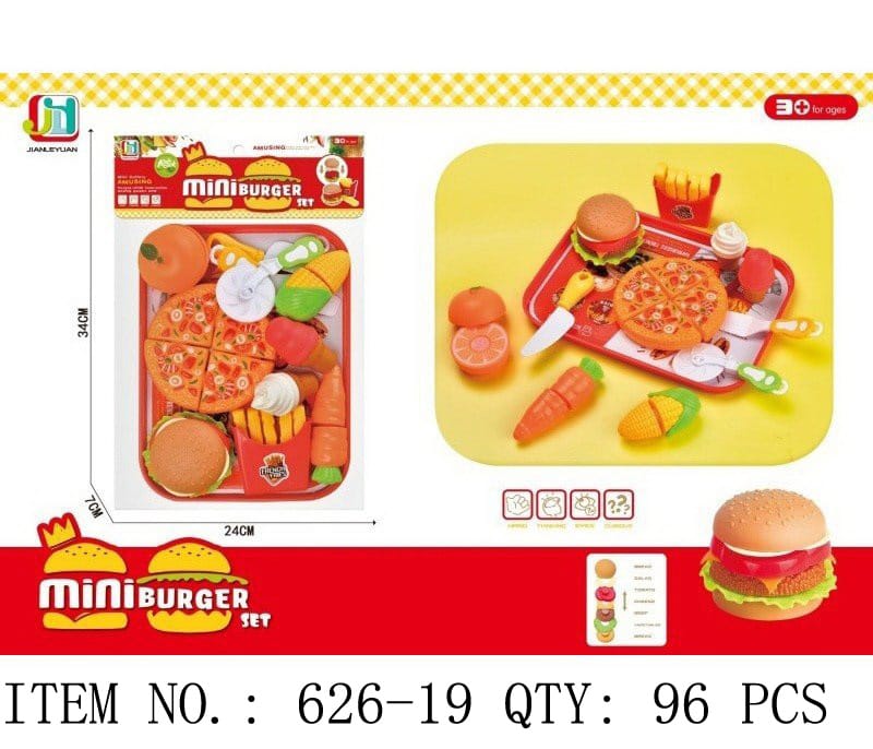 Mini Burger Food Play Set