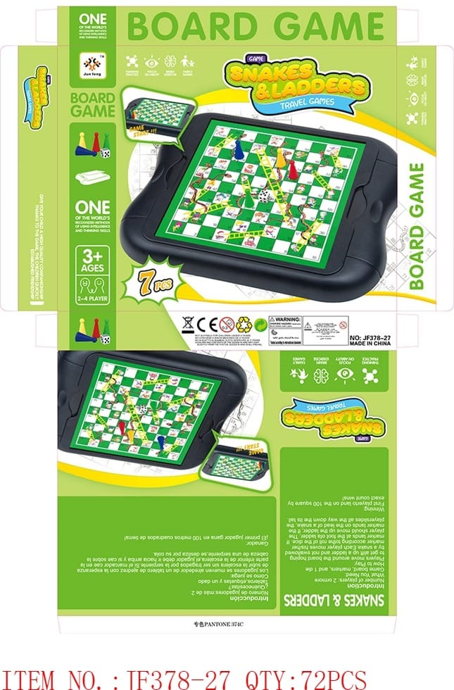 Snakes & Ladders Travel Board Game