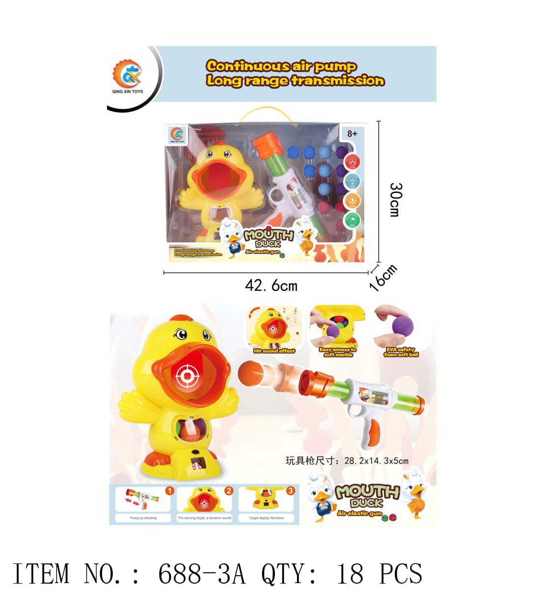 Mouth Duck Shooting Toy