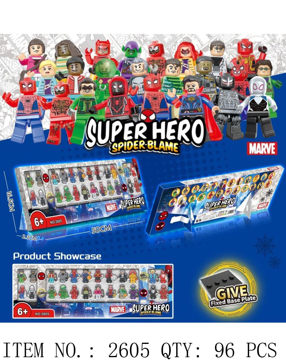 Super Hero Spider-Blame Building Figures Set