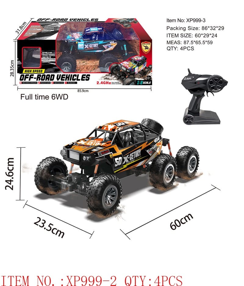 RC Off-Road Vehicle 6WD