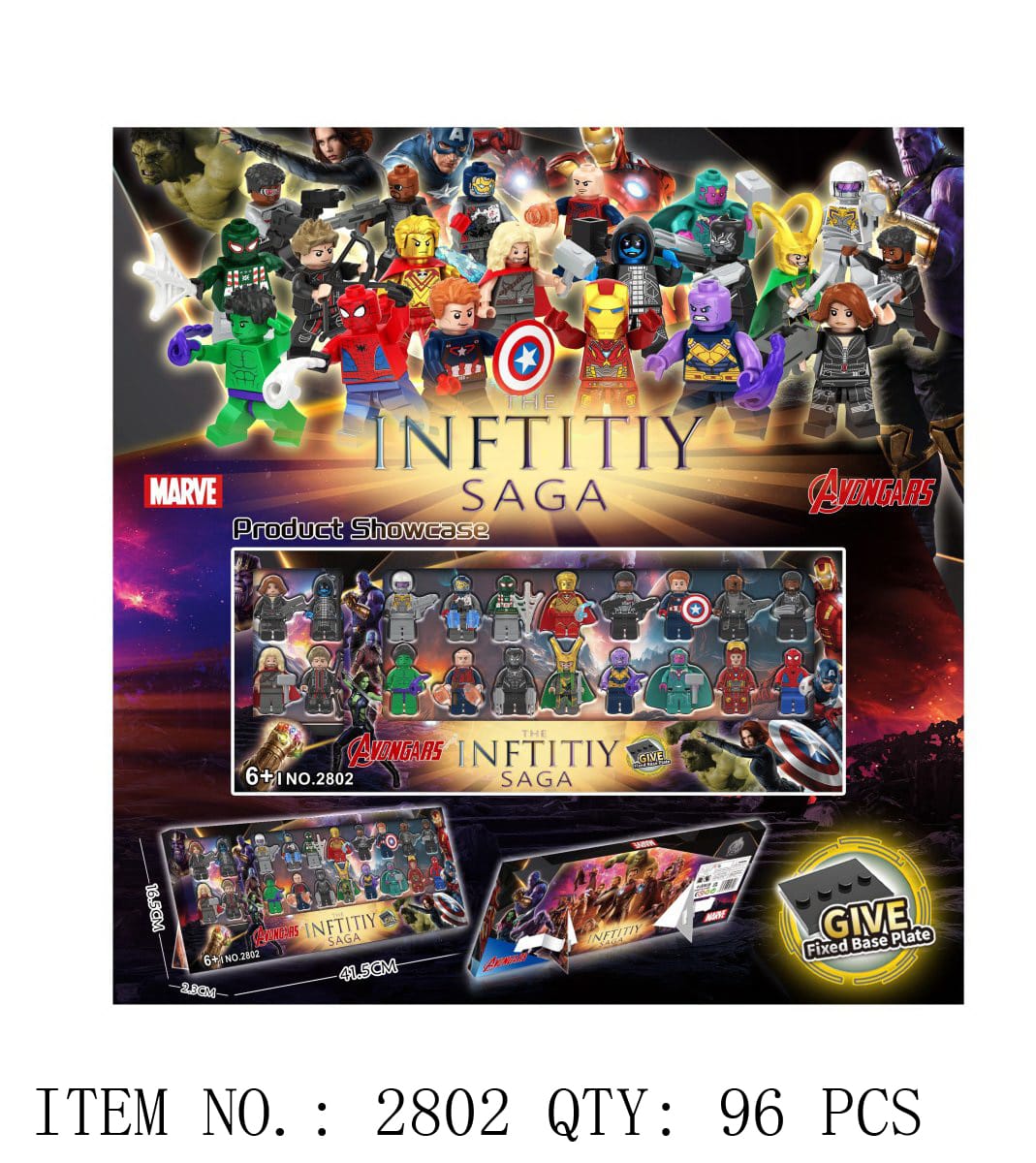 Infinity Saga Superhero Mini Figures Set