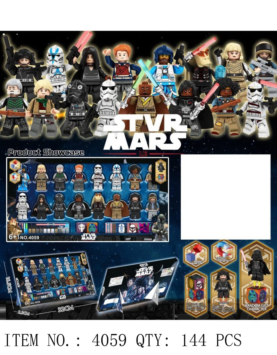 Space Wars Mini Action Figures Set