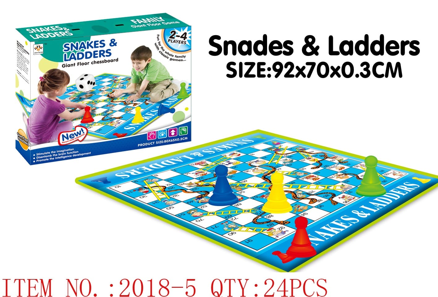 Snakes & Ladders Giant Floor Chessboard