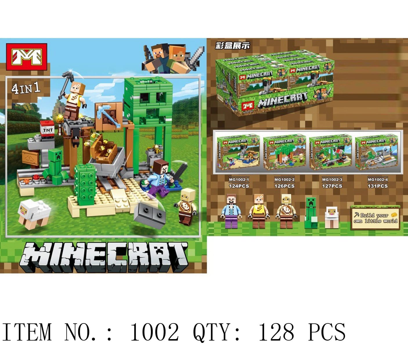 Minecraft Building Block Set