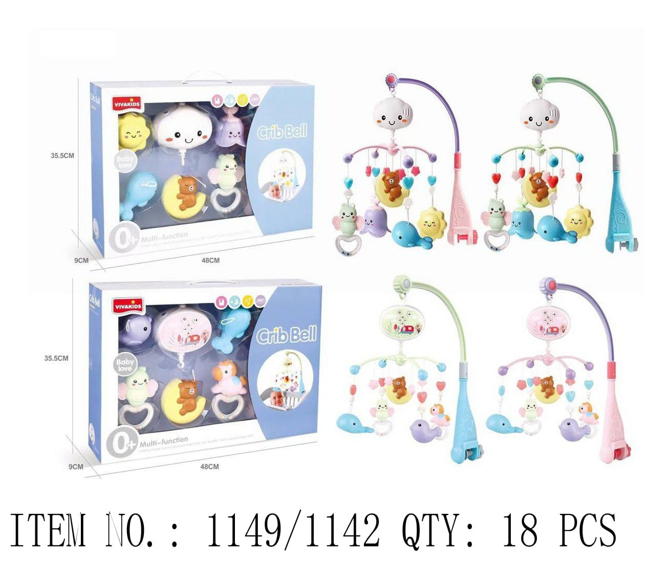 Baby Crib Bell Mobile