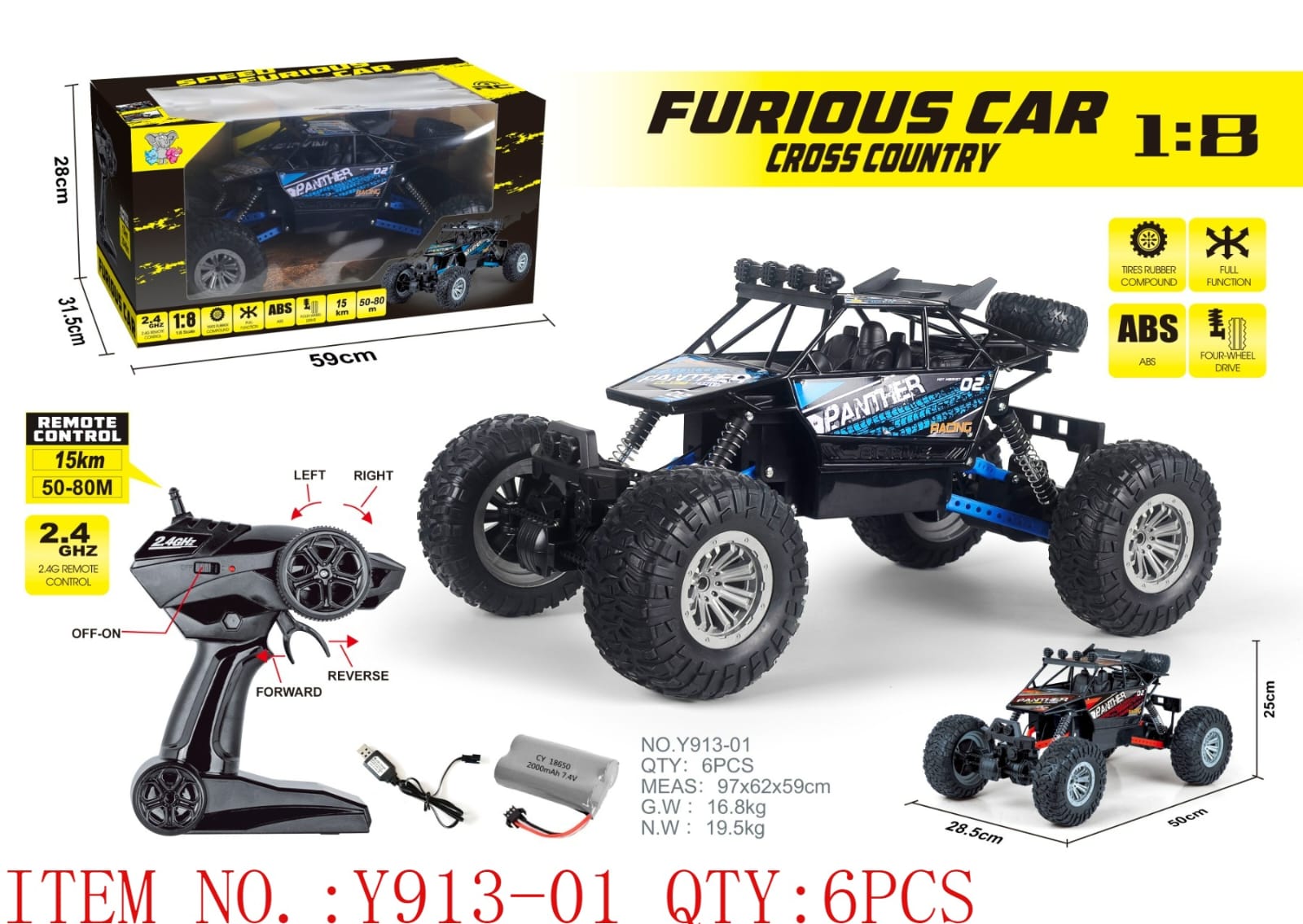 Furious Car Cross Country RC Truck