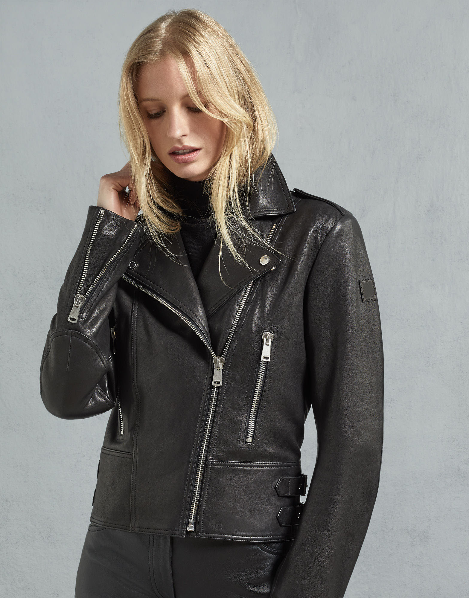 Bold Rebel Women's Biker Leather Jacket