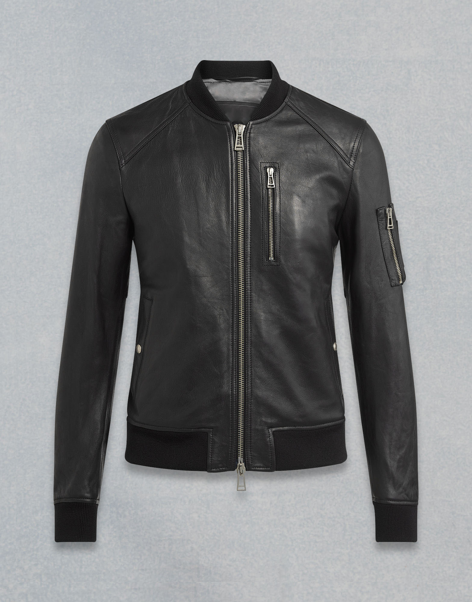 Noir Prestige Men's Black Leather Jacket