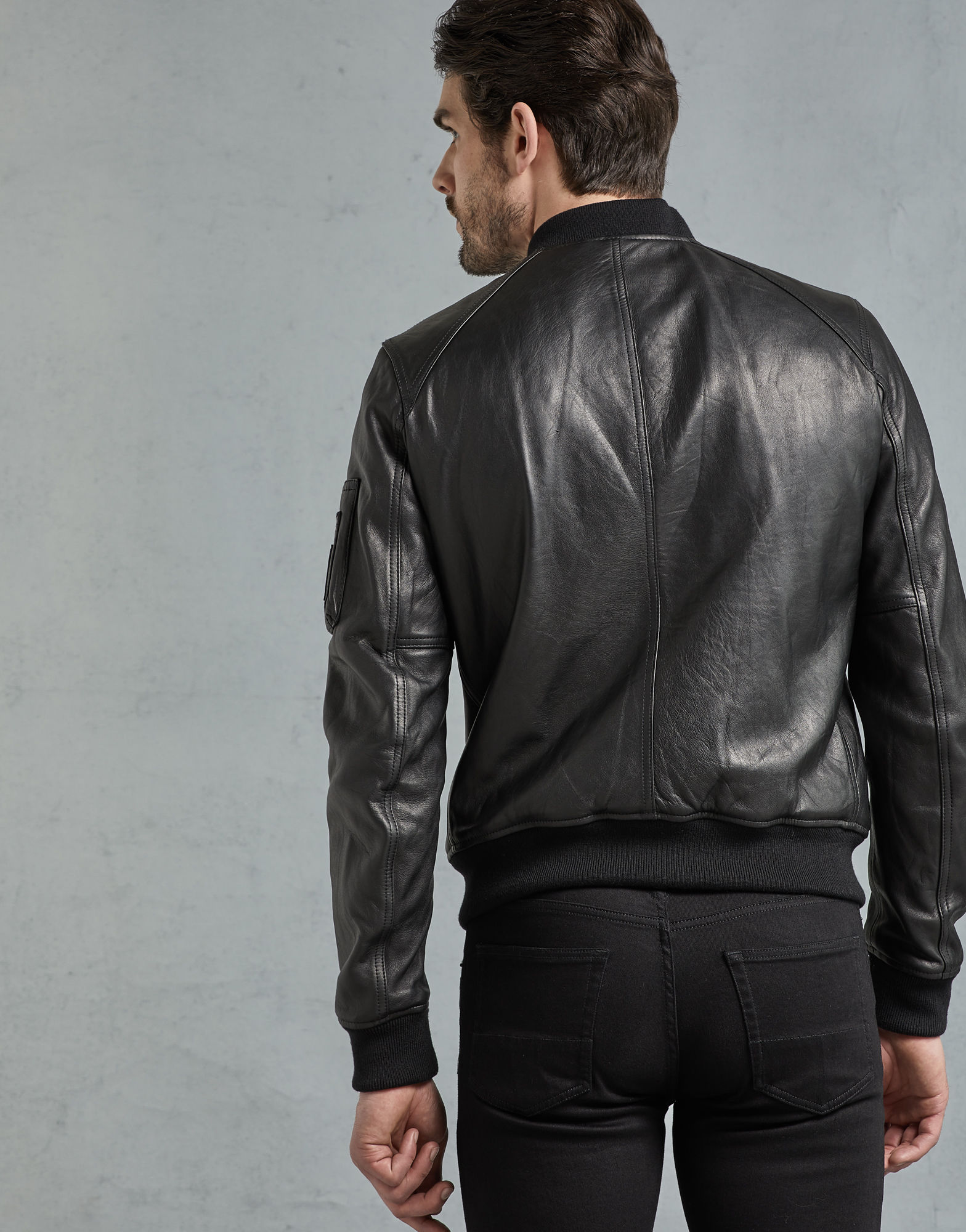 Noir Prestige Men's Black Leather Jacket
