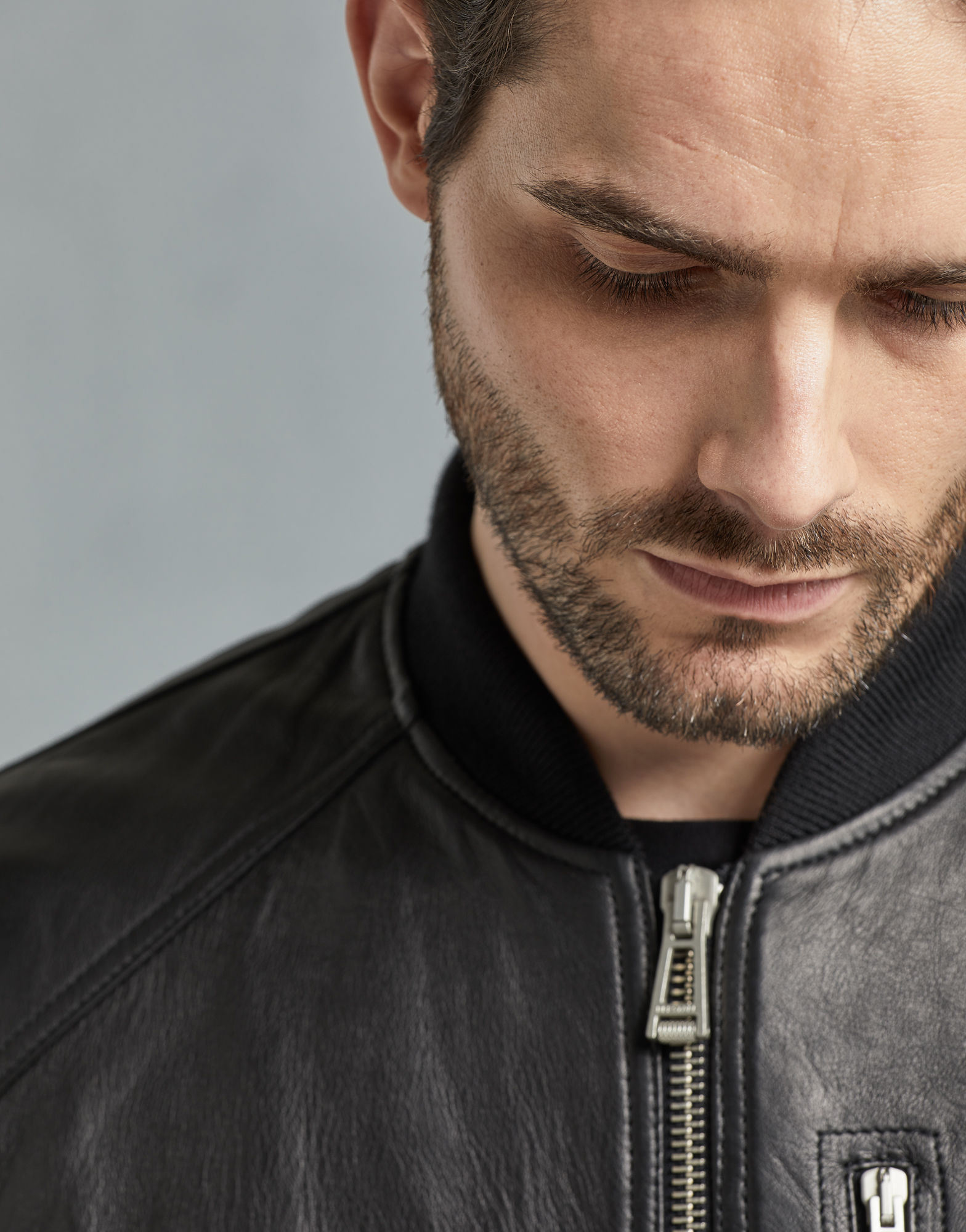 Noir Prestige Men's Leather Jacket