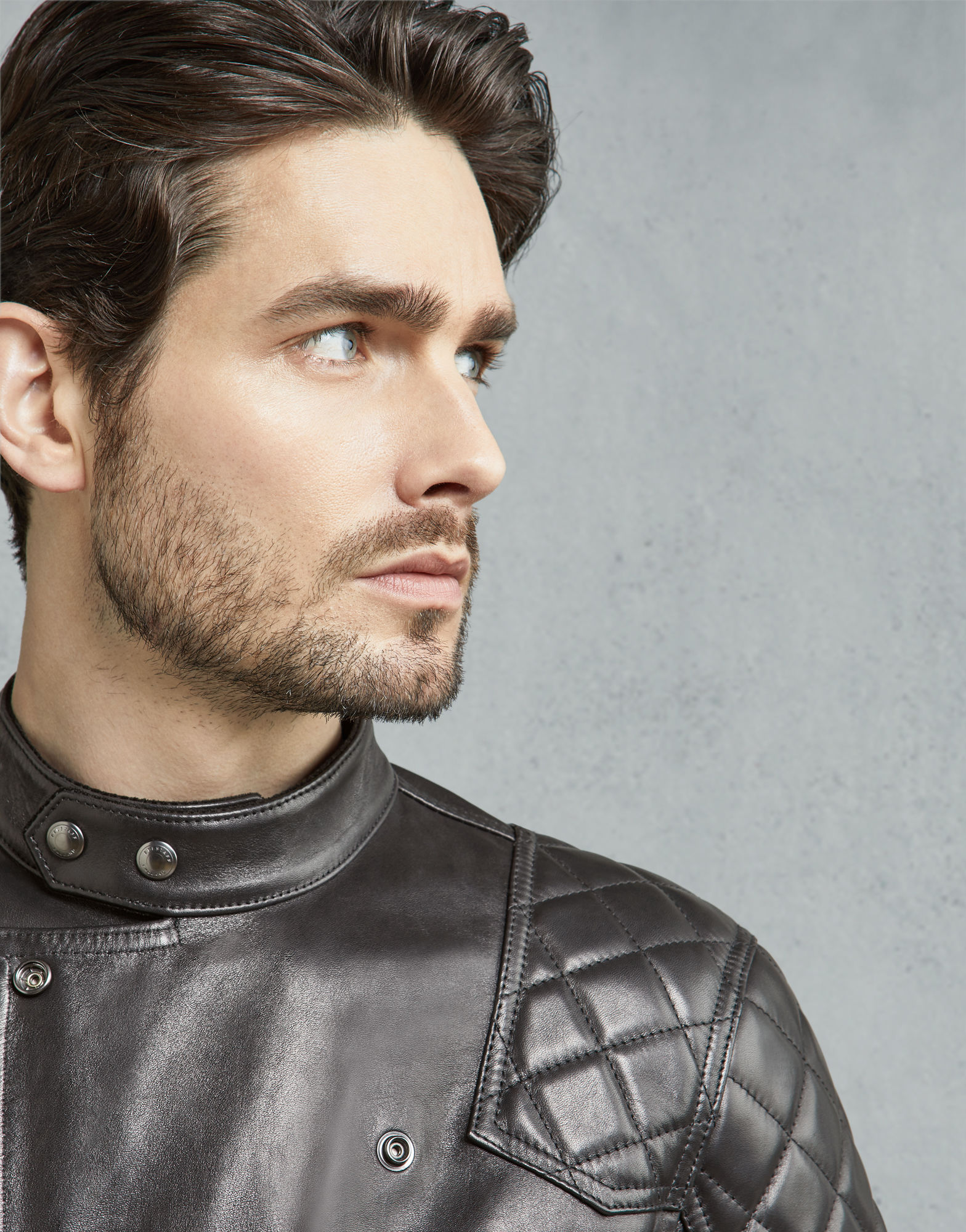 Black Thunder Men's Biker Leather Jacket