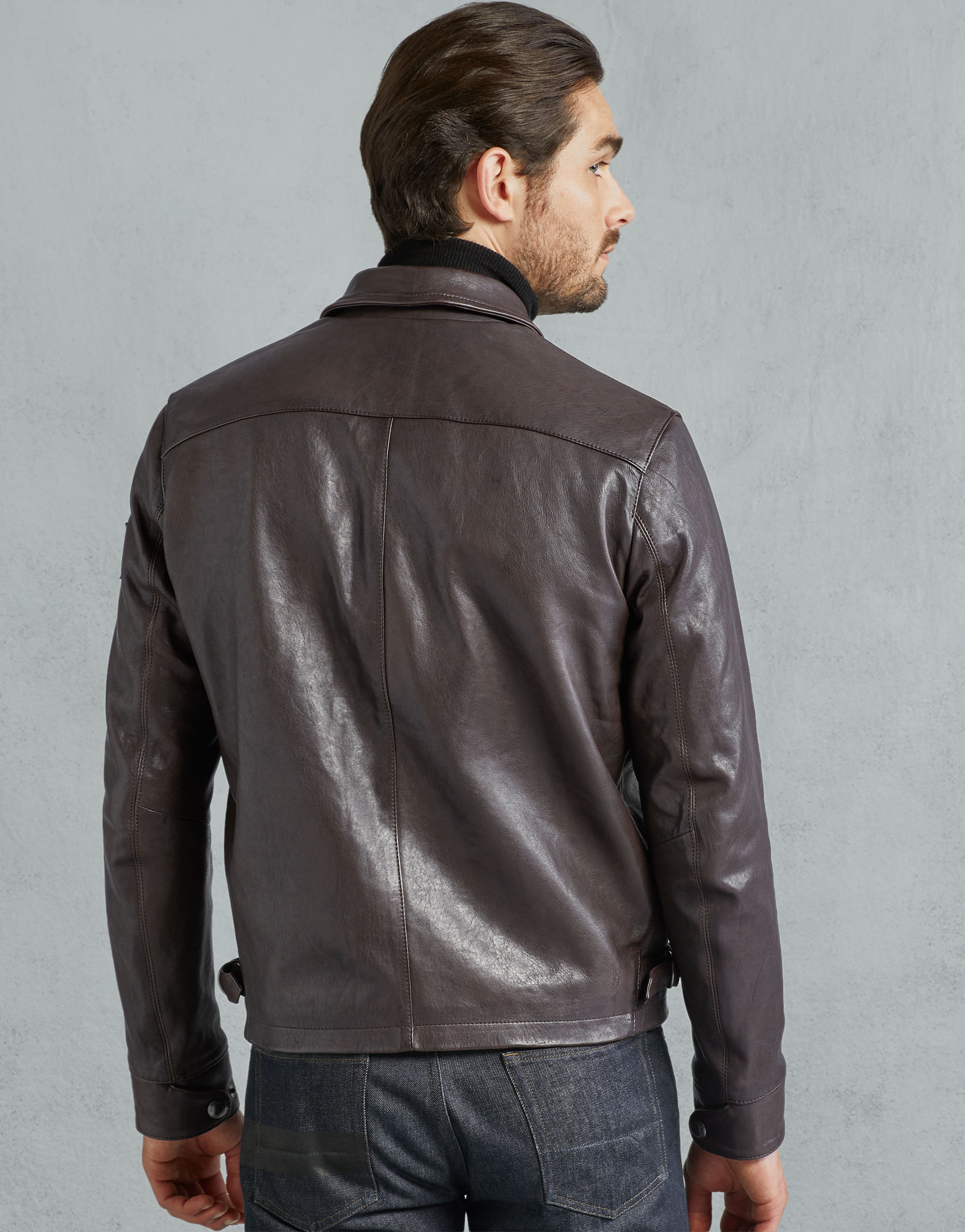 Men's Classic Brown Leather Jacket
