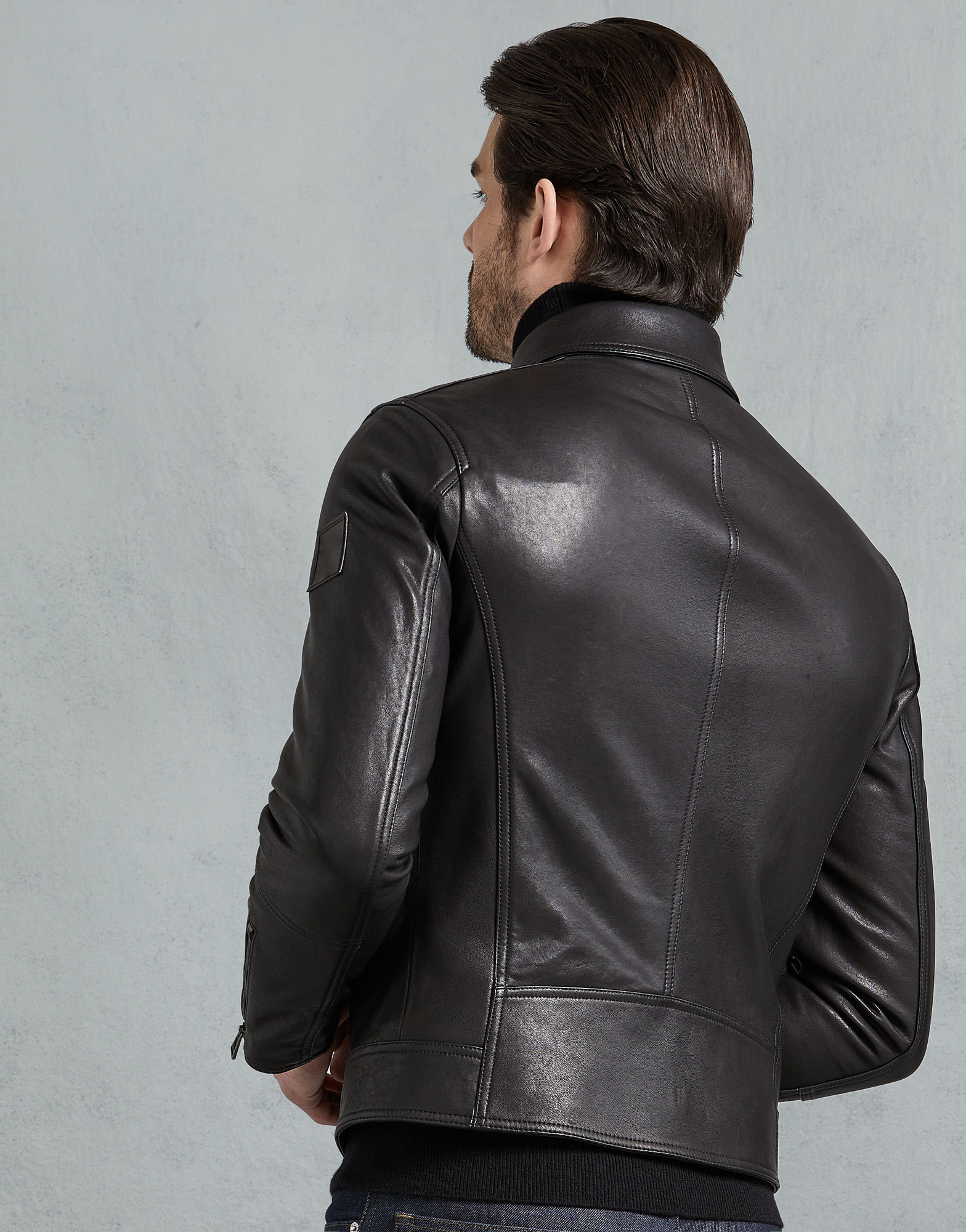 Men's Black Classic Biker Leather Jacket – Timeless Design for Every Ride