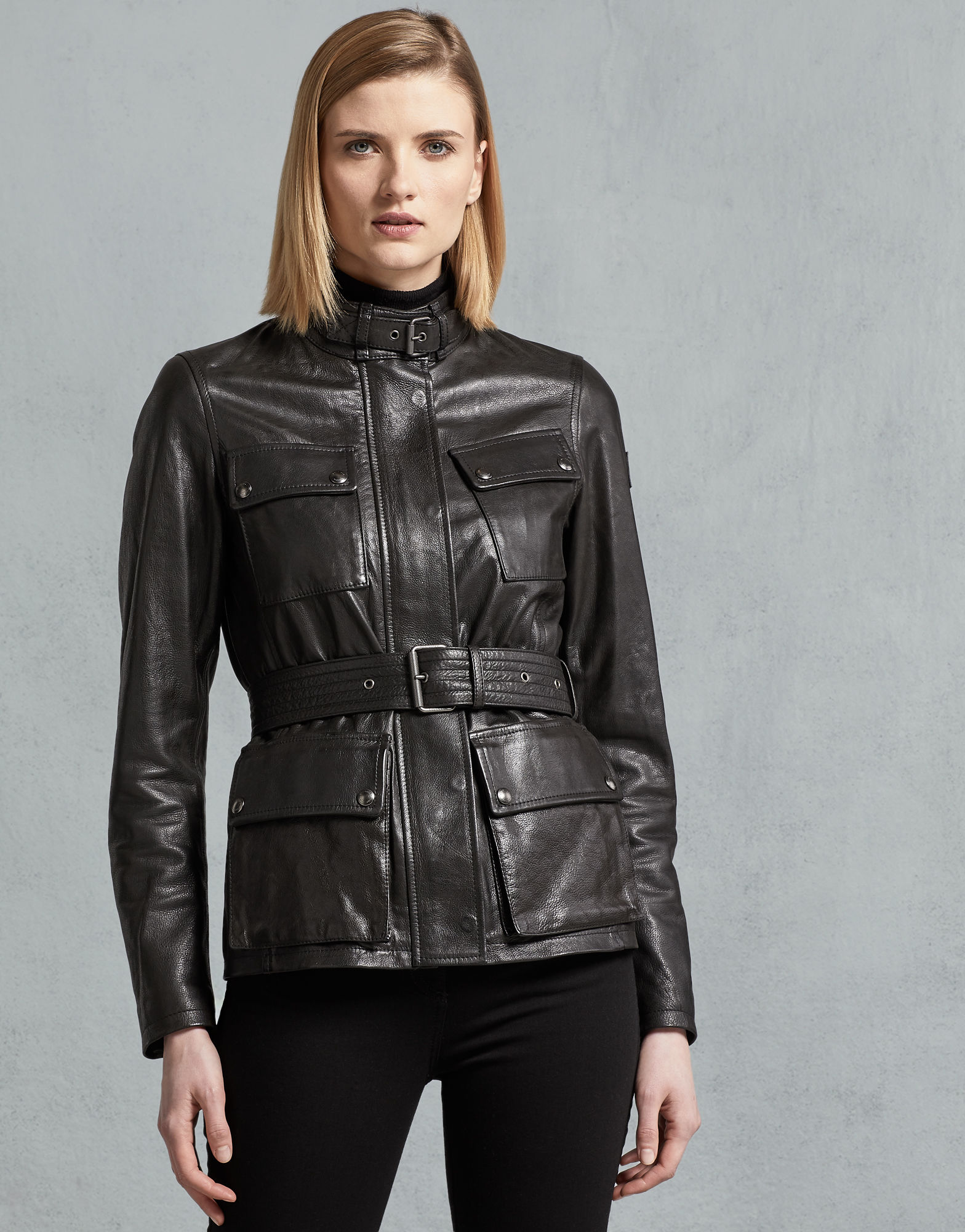 Black Forge: Women's Leather Trial Master Motorcycle Jacket