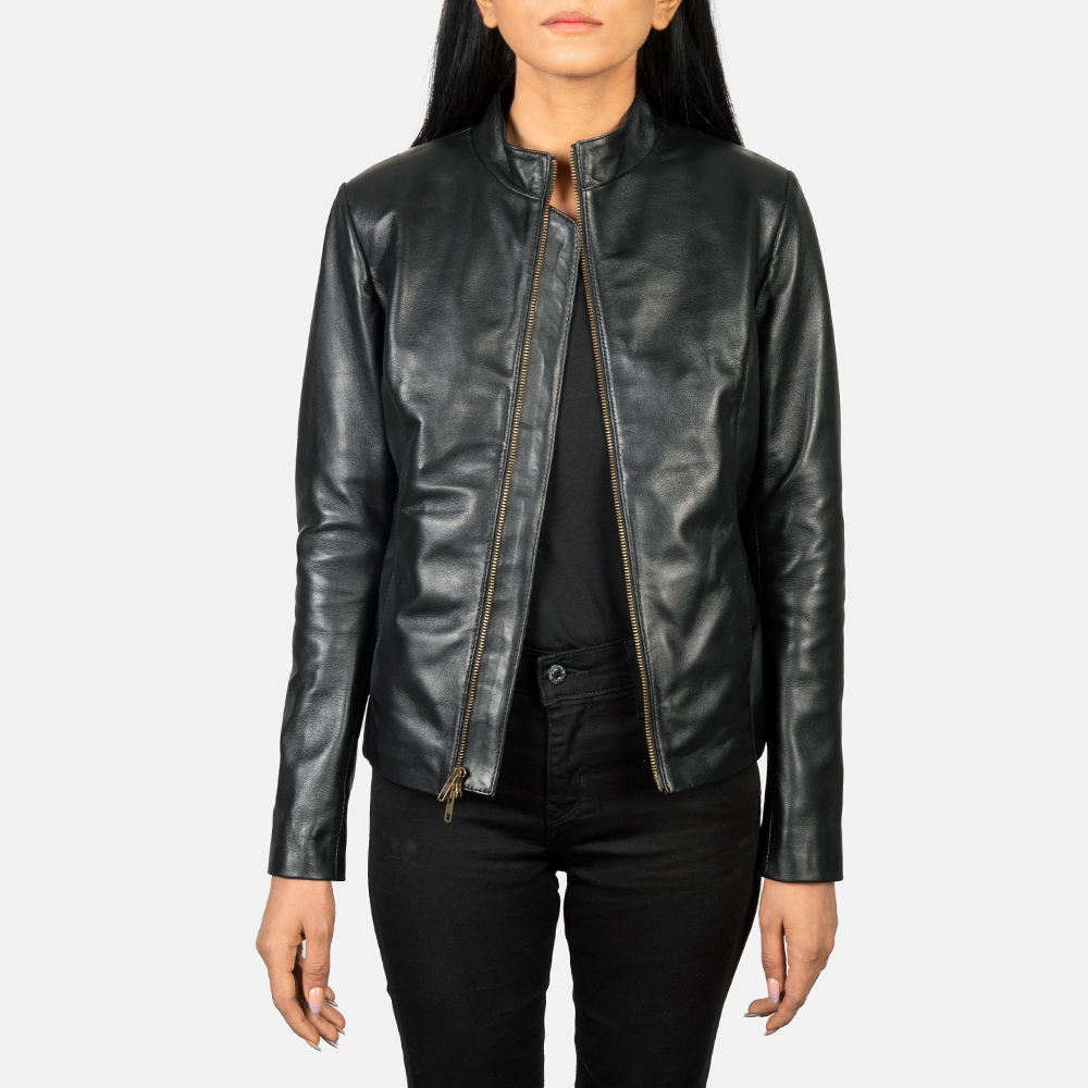 Obsidian Rebel Women's Black Leather Biker Jacket