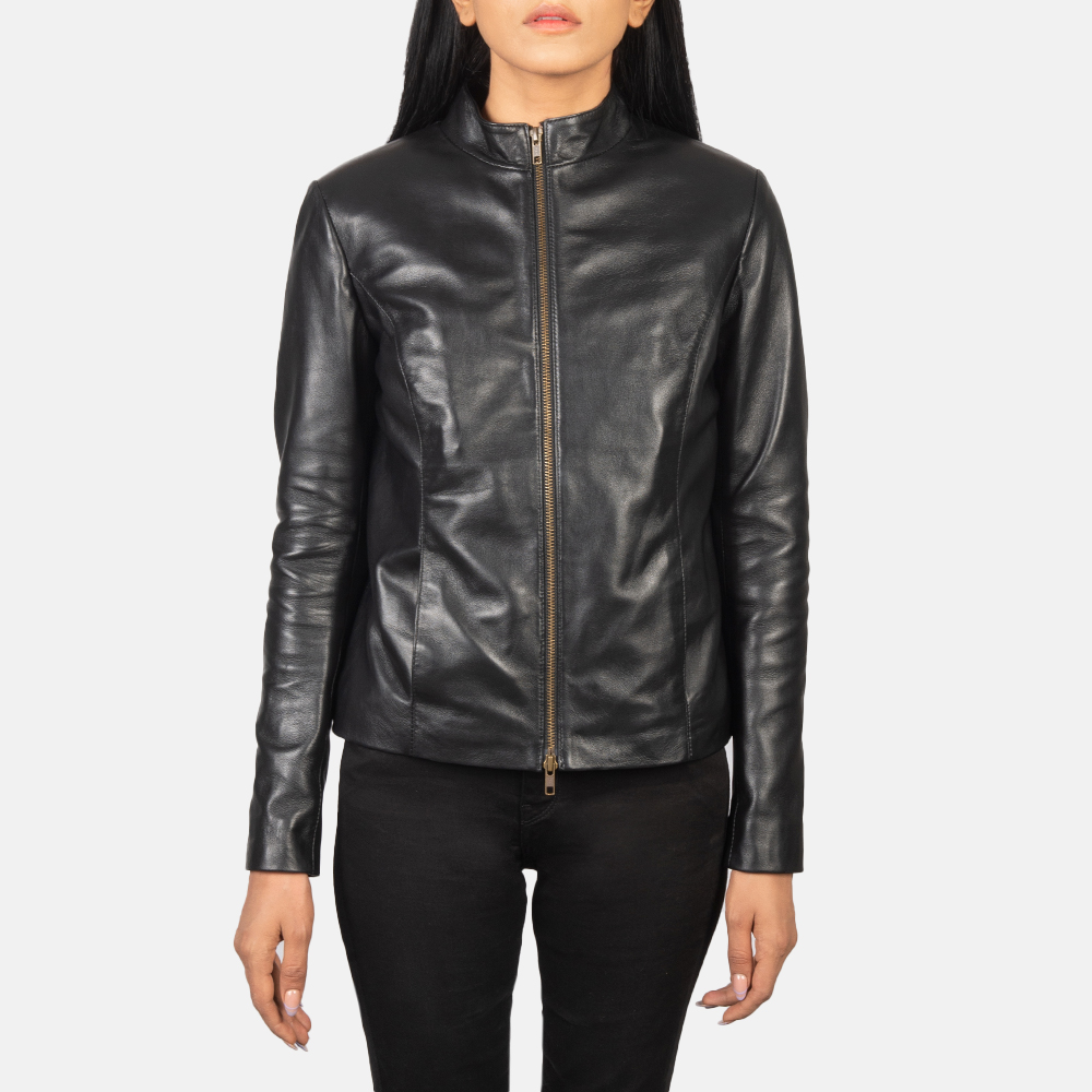 Obsidian Rebel Women's Black Leather Biker Jacket