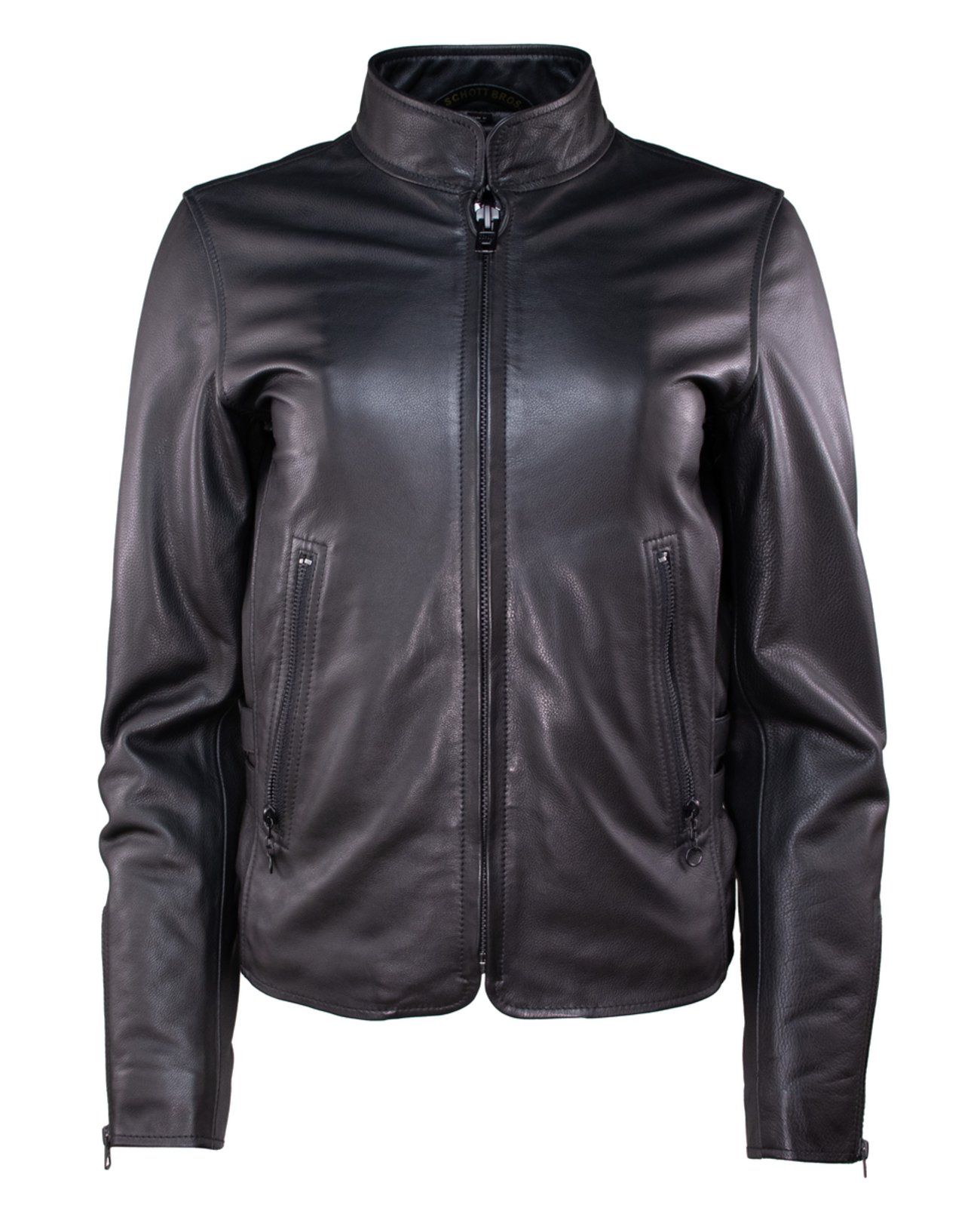Midnight Luxe Women's Black Cowhide Leather Jacket