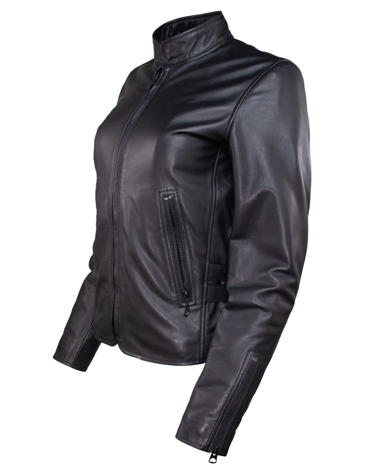 Midnight Luxe Women's Black Cowhide Leather Jacket