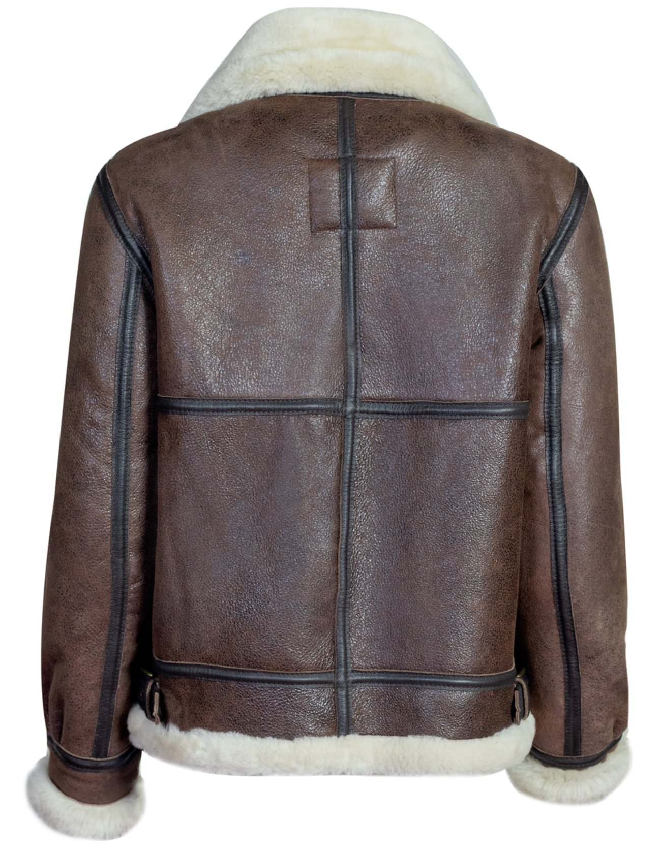Chestnut Drift Women's Brown Leather Bomber Jacket with Soft Collar
