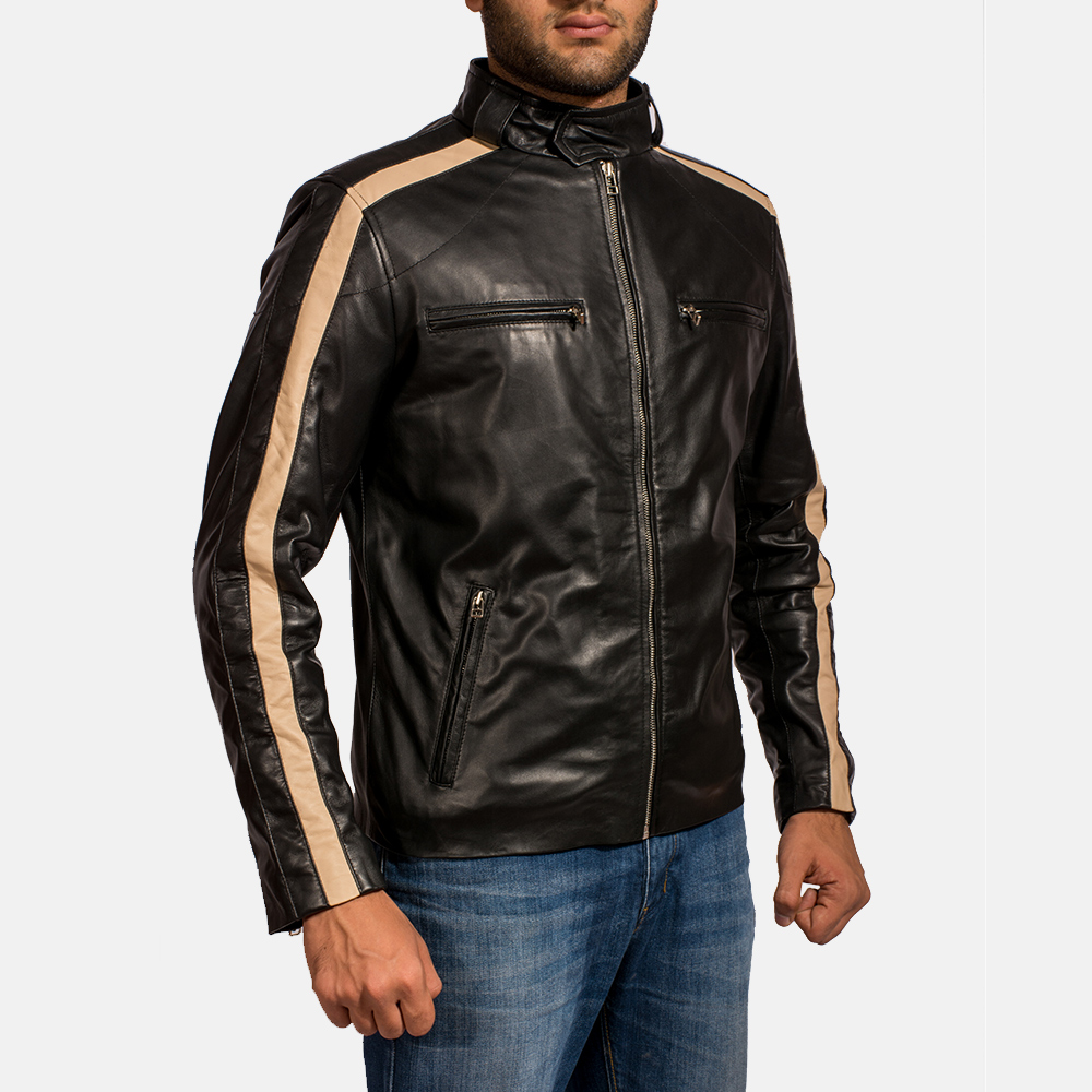 Road Titan Men's Leather Biker Jacket