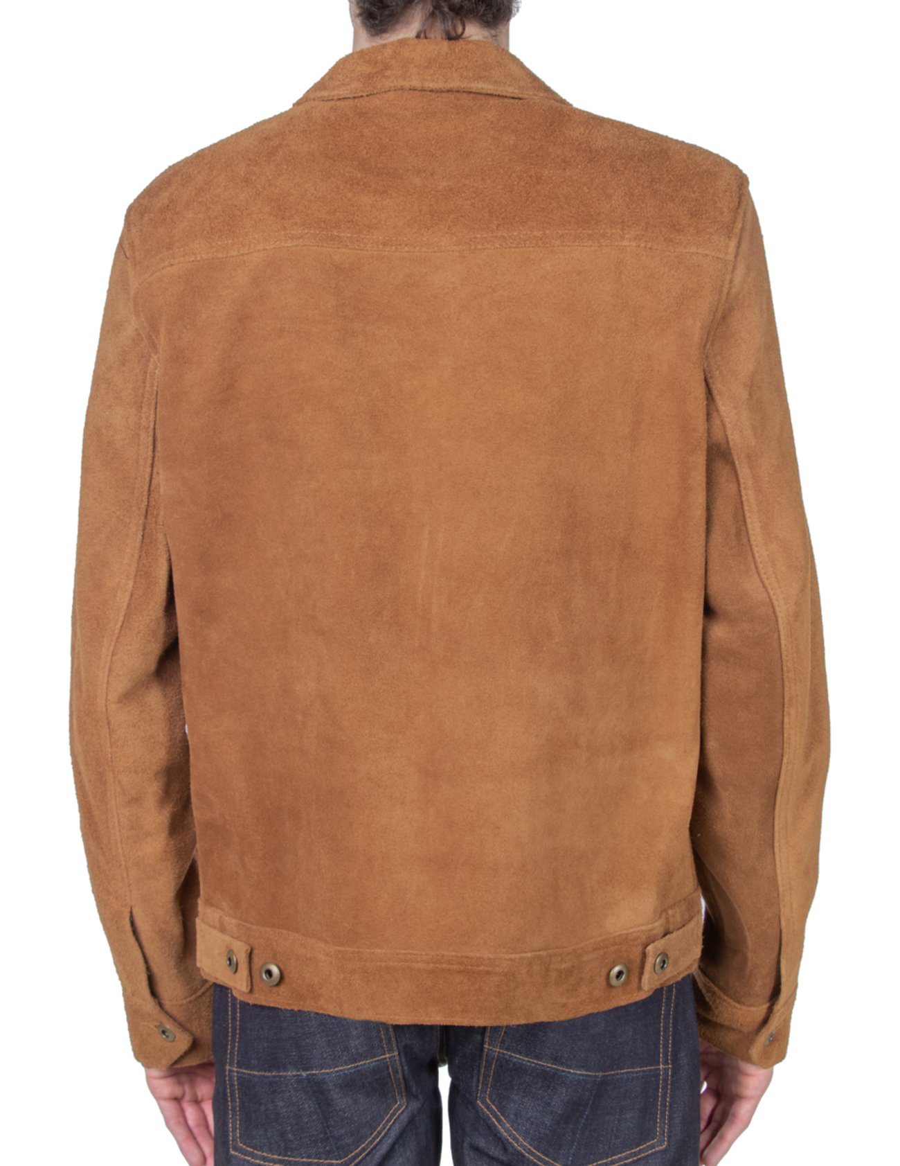 Rustwood Charm Men's Brown Suede Leather Jacket