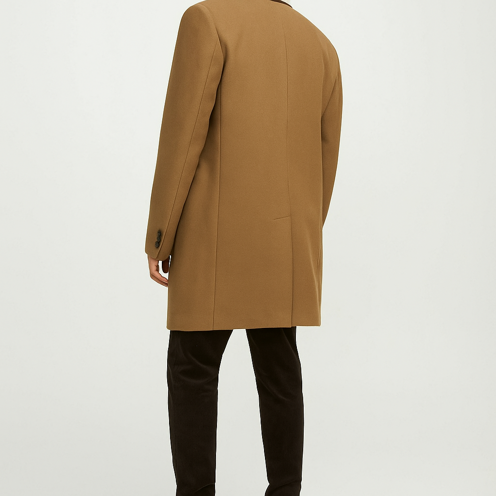 Men's Classic Brown Overcoat
