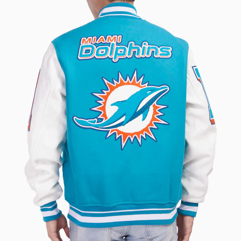 Miami Dolphins Mashup Wool Varsity Jacket For Men