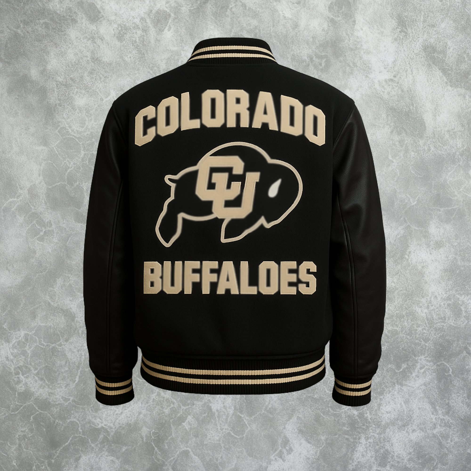 Colorado Buffaloes Inspired Letterman Varsity Jacket For Women