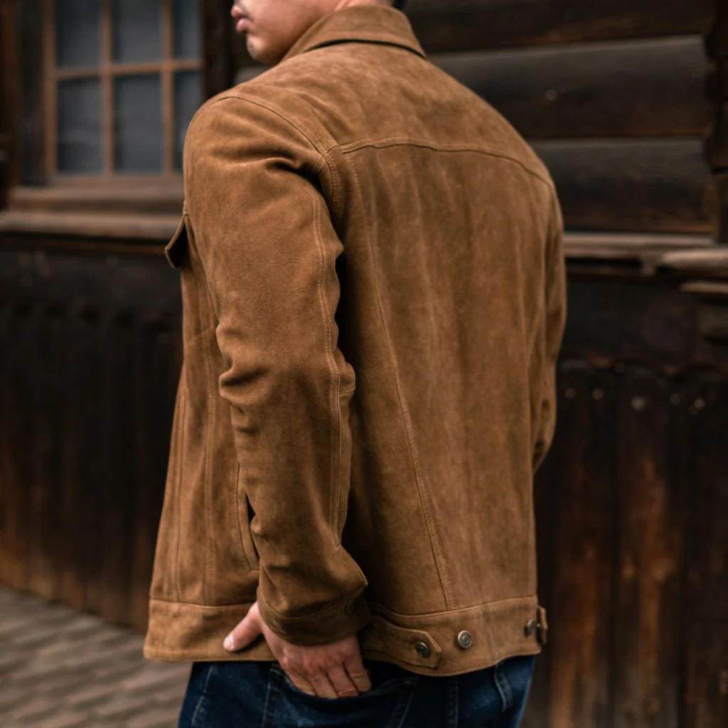 Men’s Suede Trucker Jacket | Heritage-Inspired, Luxe & Timeless Style