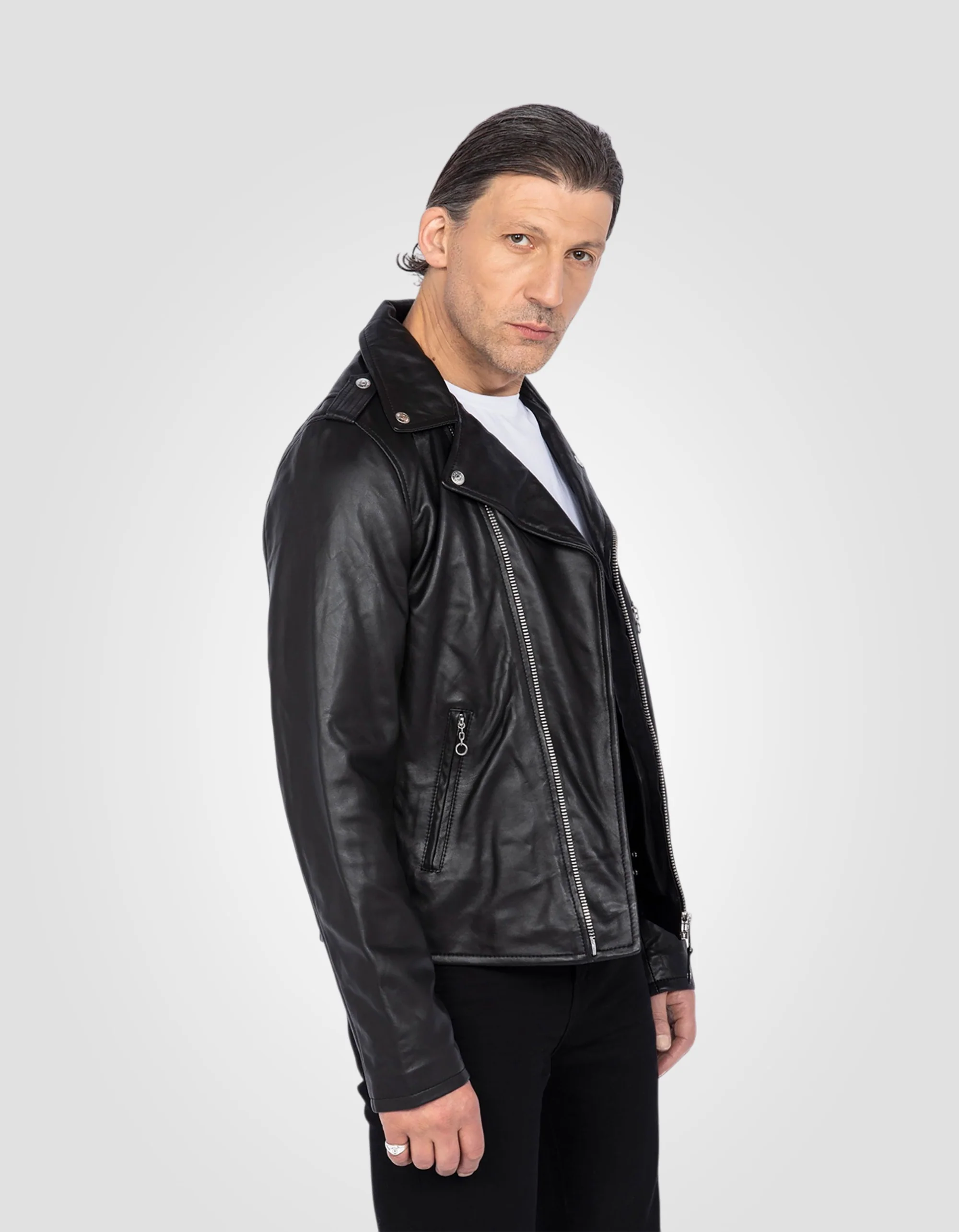 Men’s Black Perfecto® Leather Jacket | Iconic, Bold & Timelessly Crafted