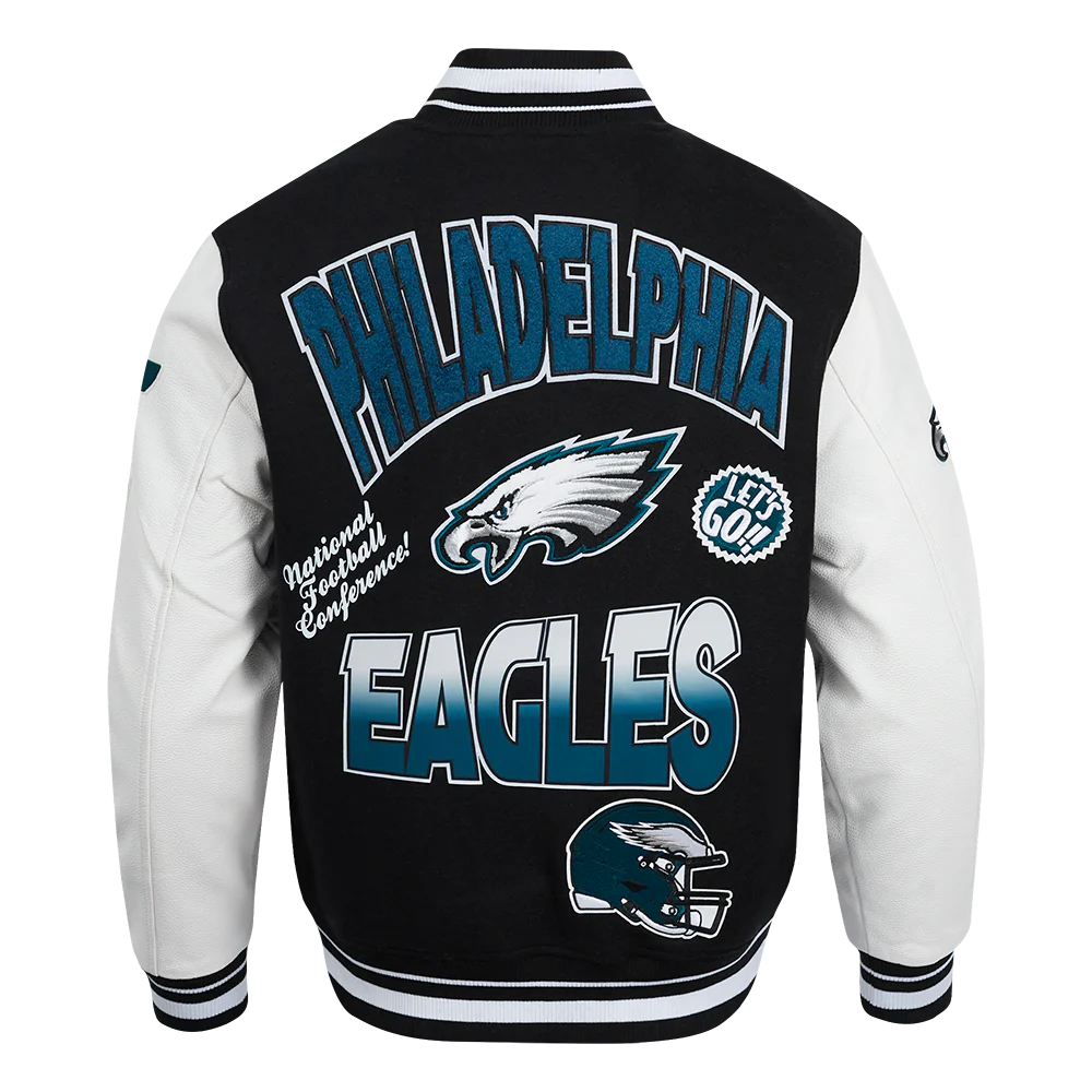 Philadelphia Eagles Turn It Up Wool Varsity Jacket For Women