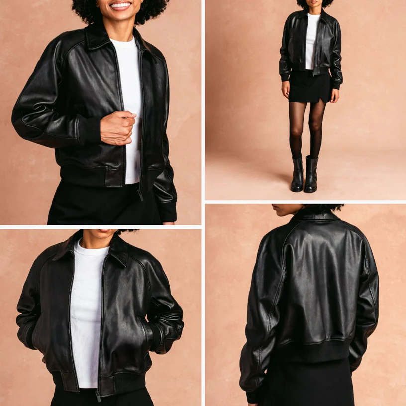 Major League Women’s Leather Jacket