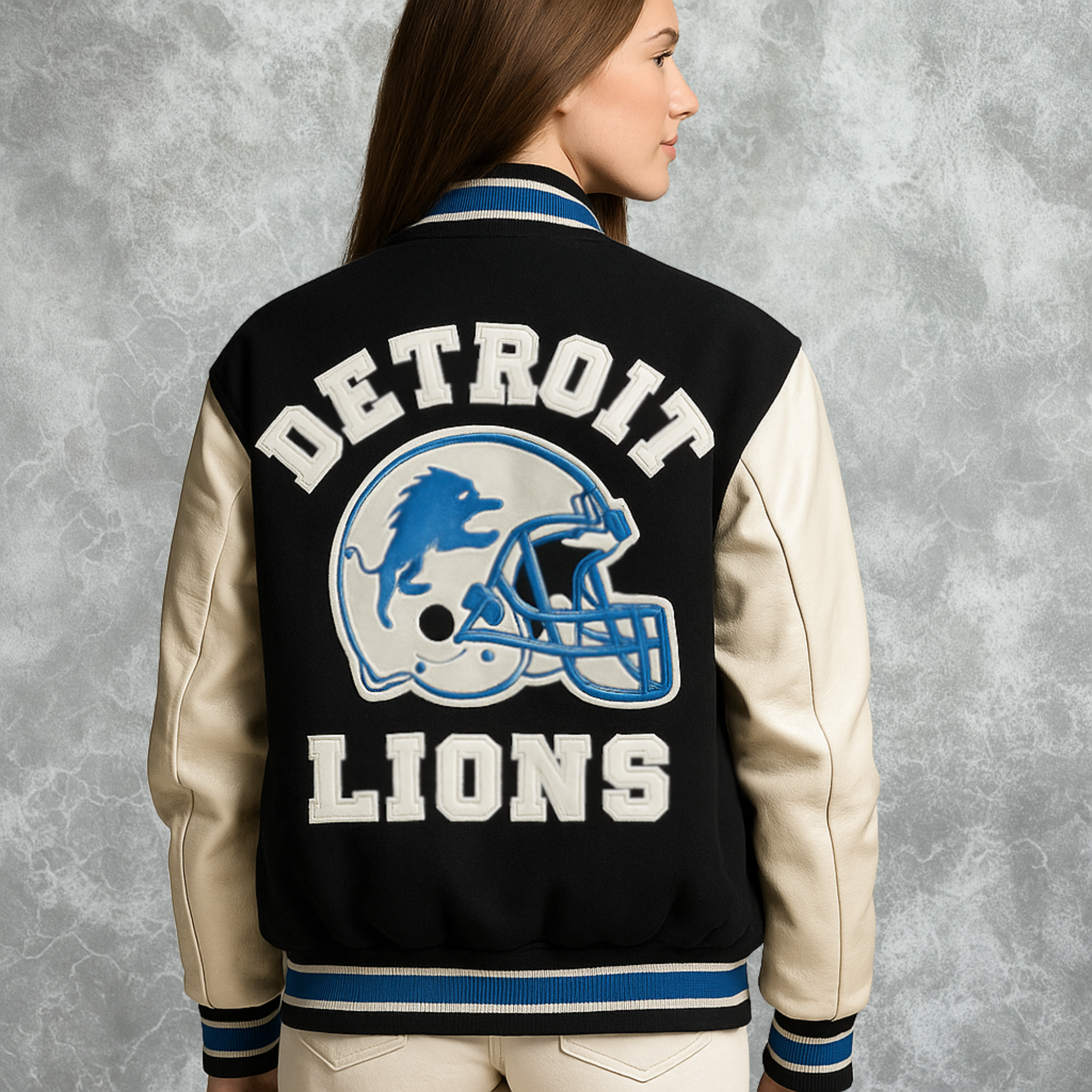 Detroit Inspired Lions Beverly Hills Edition Barry Sanders Jacket For Women