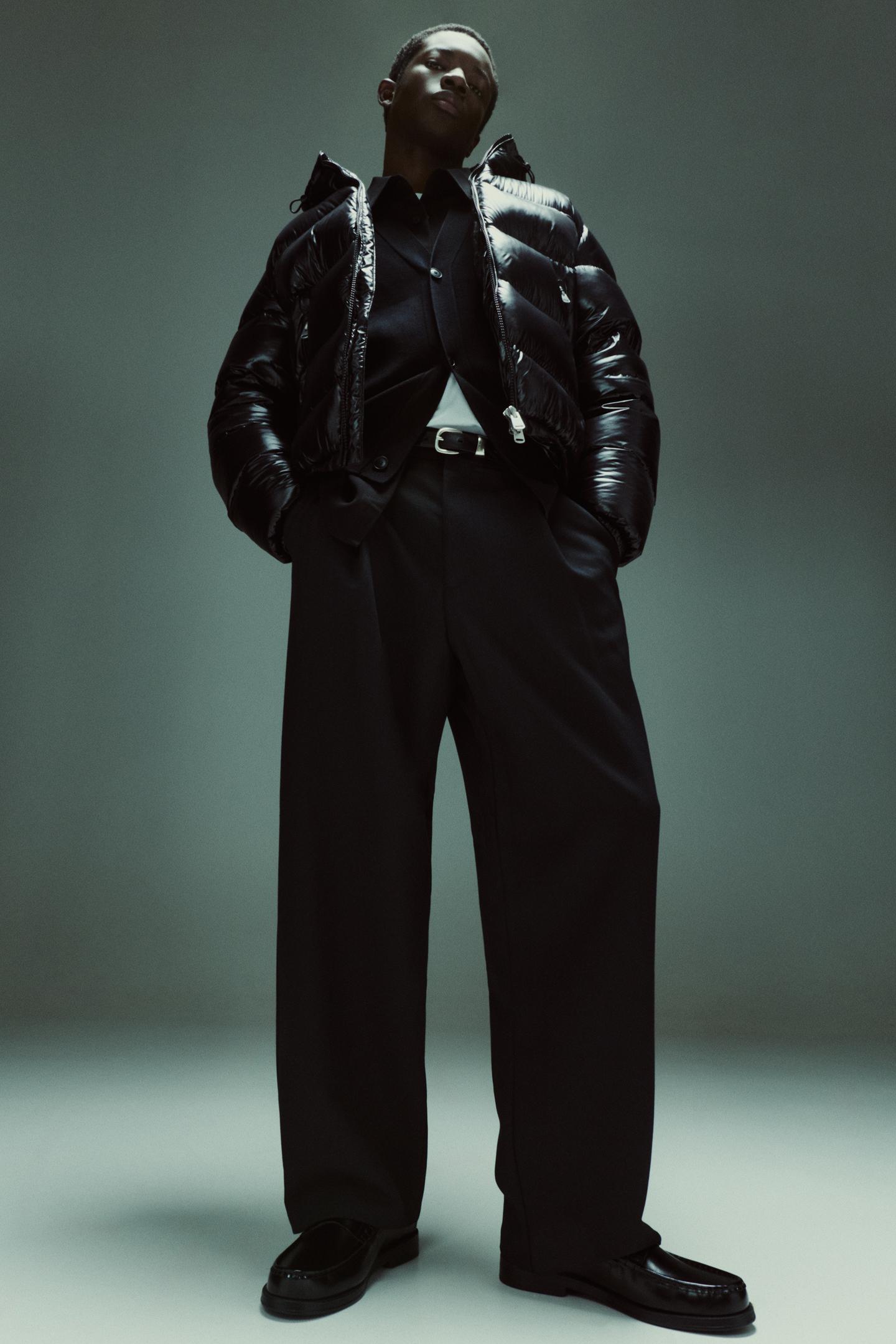 Premium Men’s Black Repellent Puffer Jacket