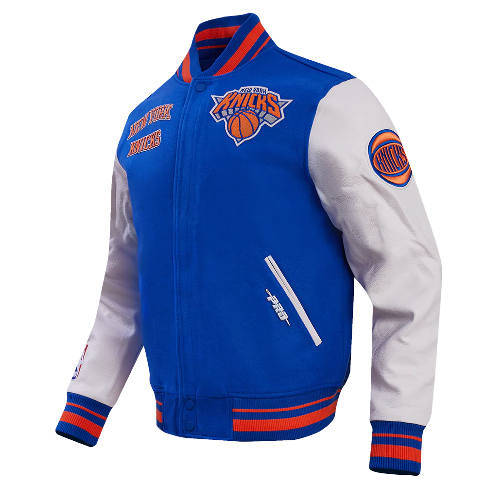 New York Knicks Retro Wool Varsity Jacket For Women