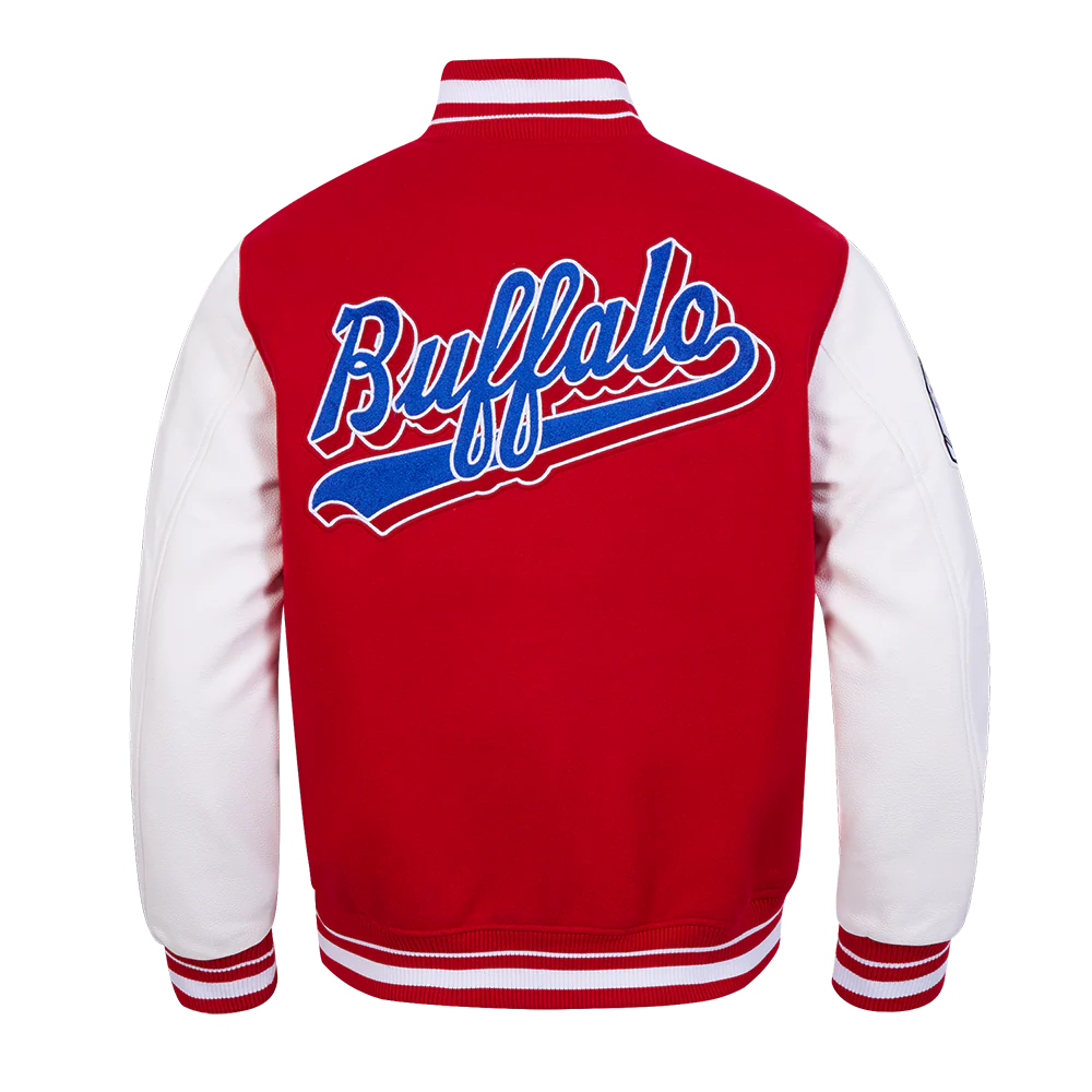Buffalo Bills Script Wool Varsity Jacket For Women