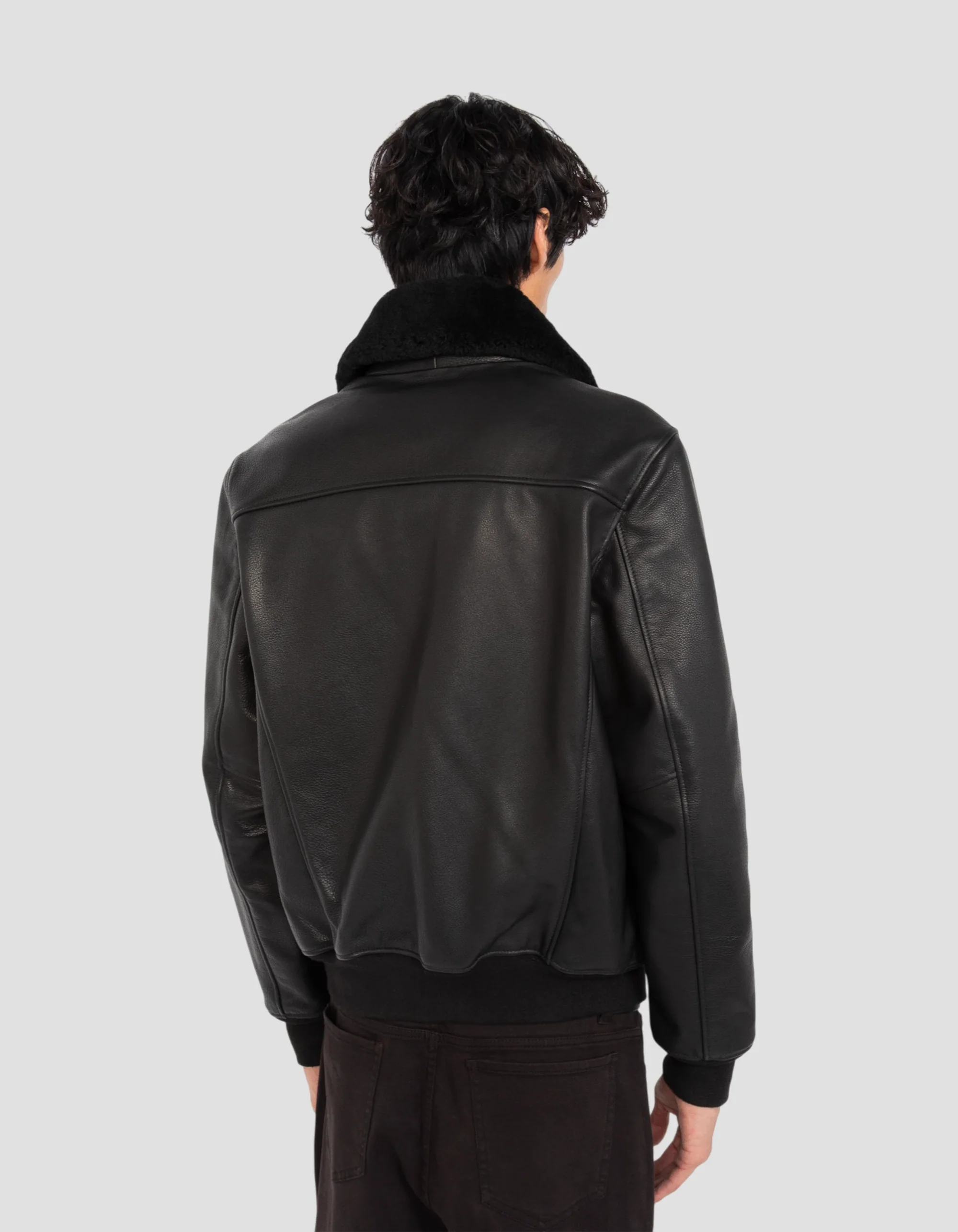 Men’s Aviator Black Leather Jacket | Bold, Rugged & Timelessly Crafted